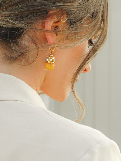 Ariel Mini Hoop Earrings - Arancia "Orange"