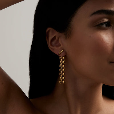 Lola Earrings, 18KT Gold Plating