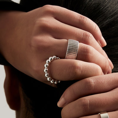 D'Oro Ring 925 Silver Plated