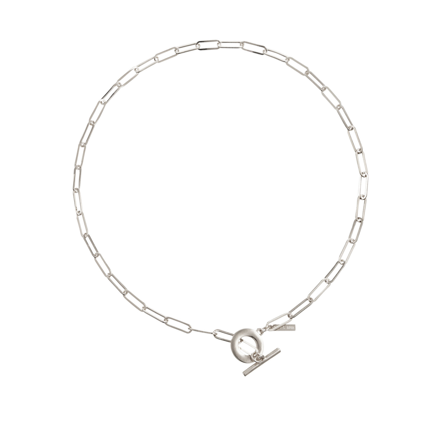 PAPERCLIP CHAIN NECKLACE, Silver