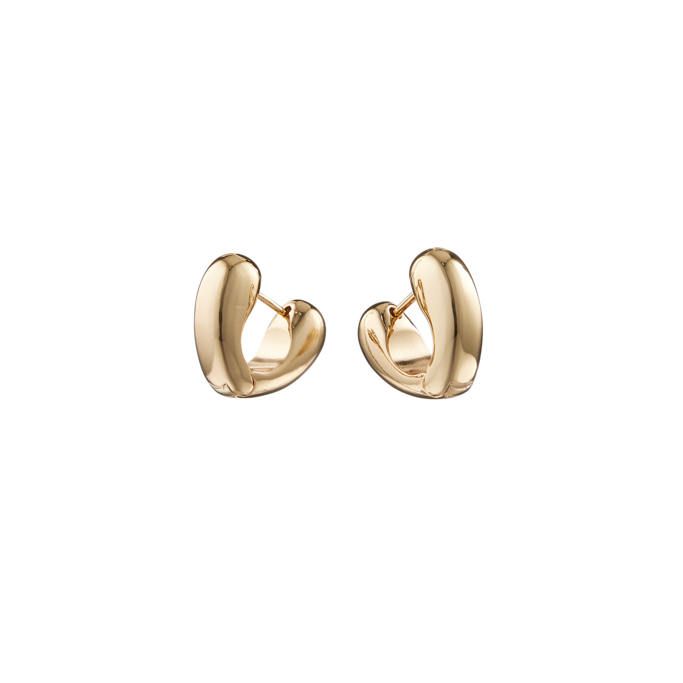 LOVE HOOP EARRINGS, Gold