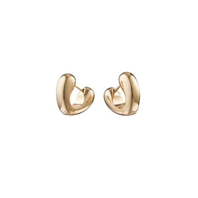 LOVE HOOP EARRINGS, Gold