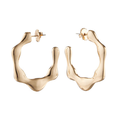 MANDI HOOP EARRINGS, Gold