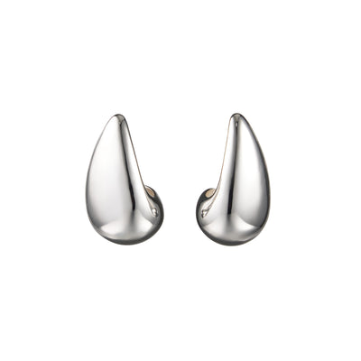 BAMBOLA GRANDE EARRINGS, Polished Silver