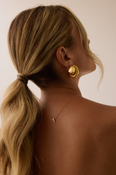 ALPHA CHARM NECKLACES, Waterproof / 18KT Gold Plating