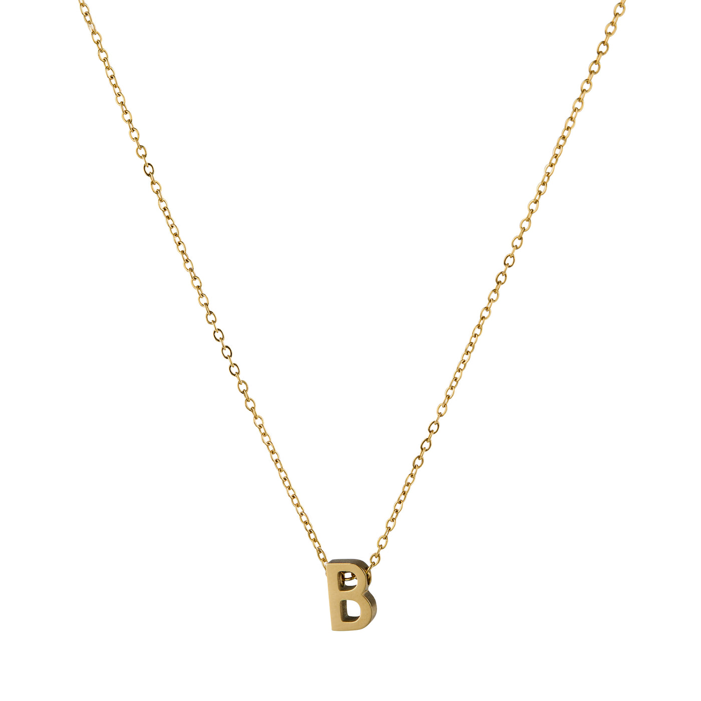 ALPHA CHARM NECKLACES, Waterproof / 18KT Gold Plating