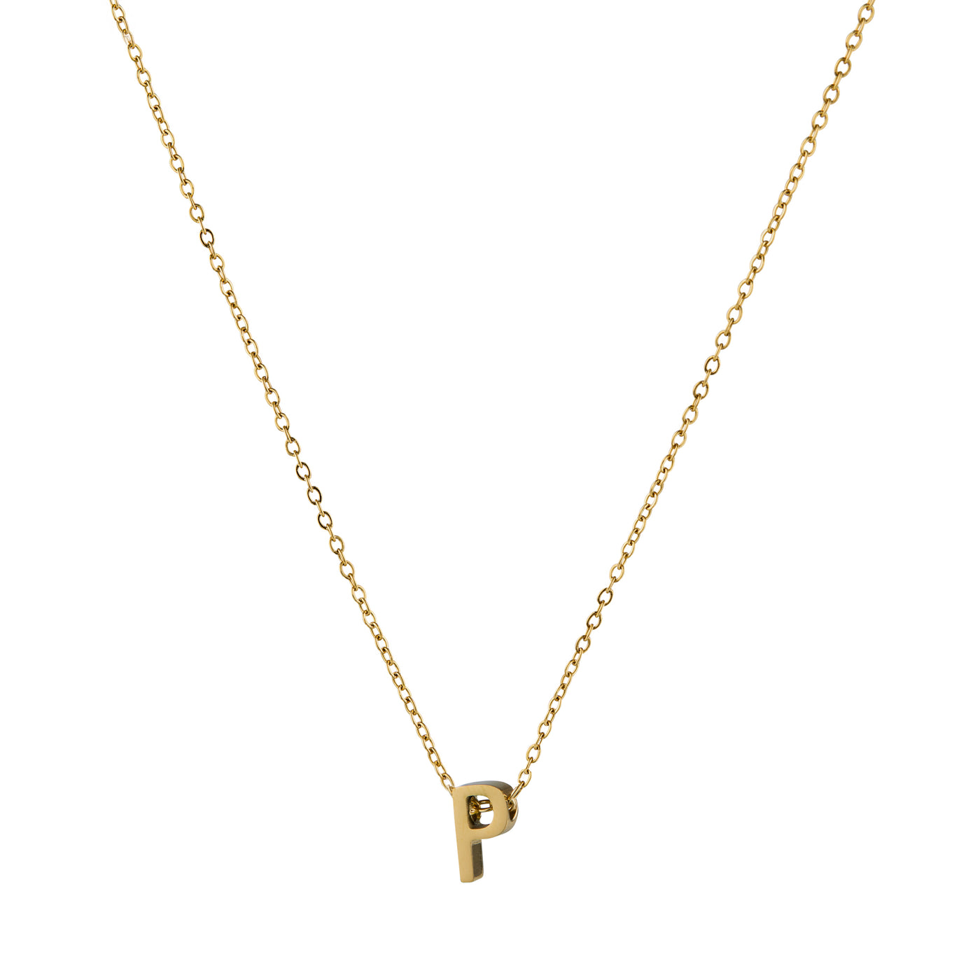 ALPHA CHARM NECKLACES, Waterproof / 18KT Gold Plating