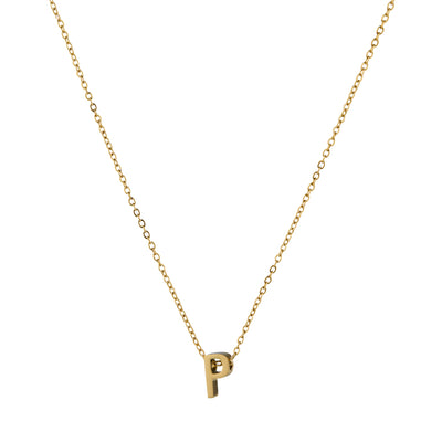 ALPHA CHARM NECKLACES, Waterproof / 18KT Gold Plating