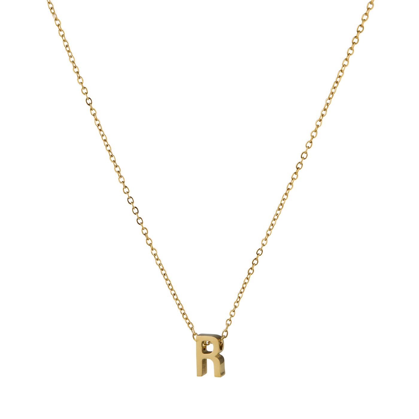 ALPHA CHARM NECKLACES, Waterproof / 18KT Gold Plating