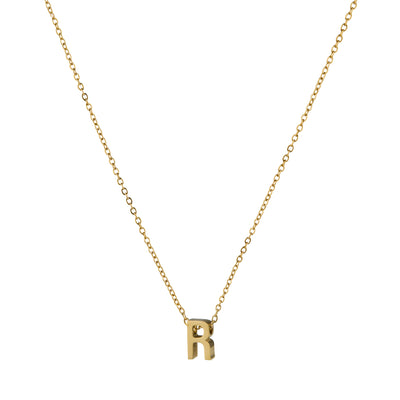 ALPHA CHARM NECKLACES, Waterproof / 18KT Gold Plating
