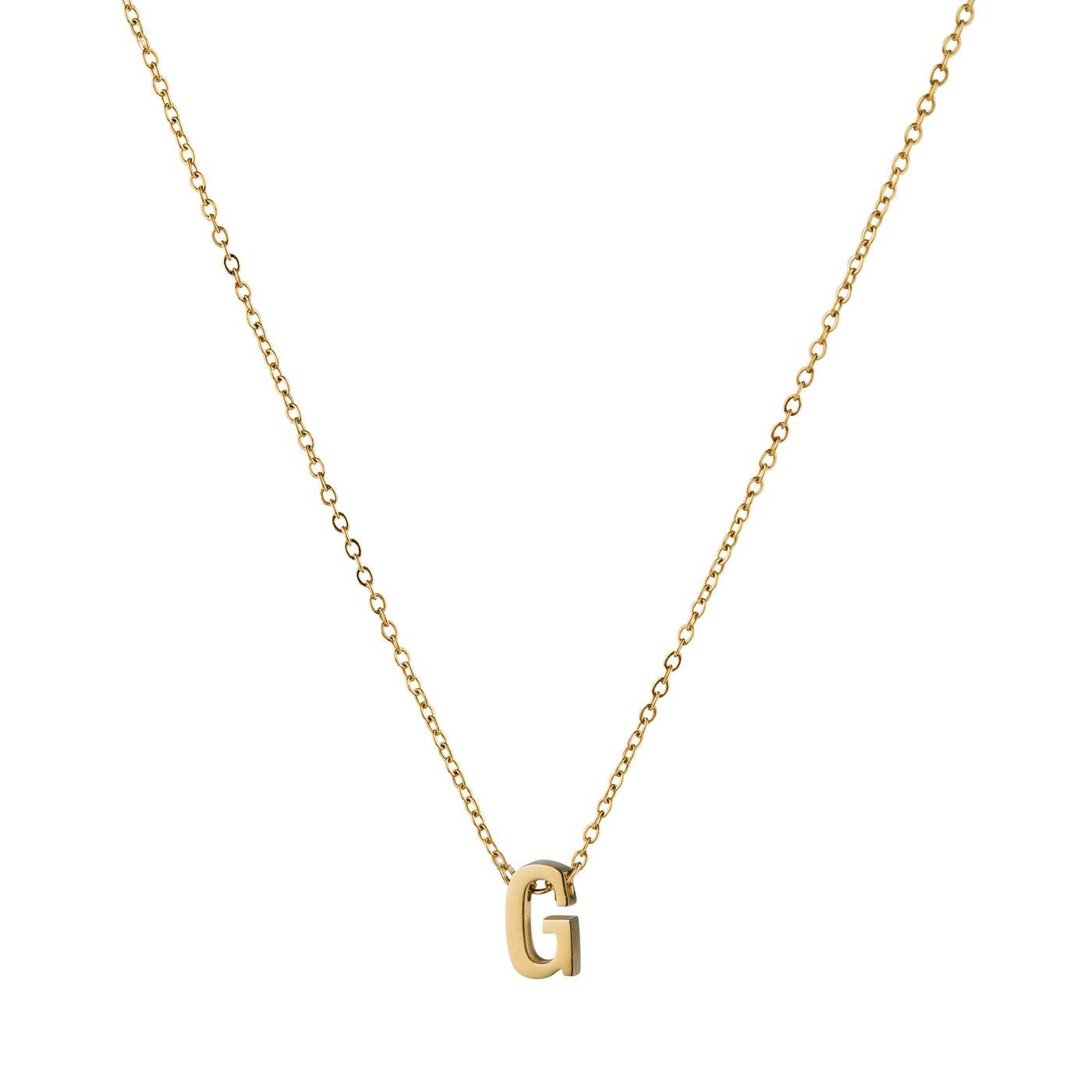 ALPHA CHARM NECKLACES, Waterproof / 18KT Gold Plating