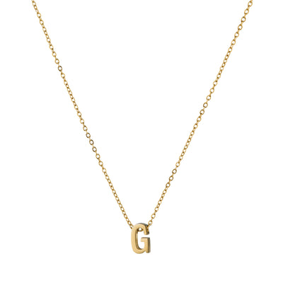 ALPHA CHARM NECKLACES, Waterproof / 18KT Gold Plating