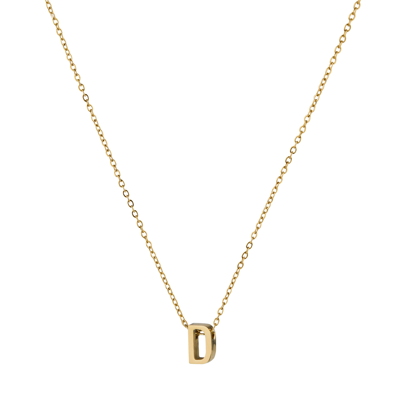 ALPHA CHARM NECKLACES, Waterproof / 18KT Gold Plating