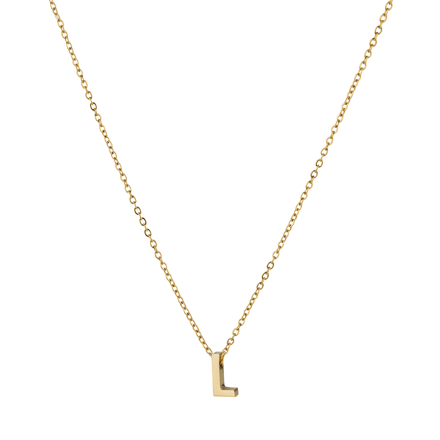 ALPHA CHARM NECKLACES, Waterproof / 18KT Gold Plating
