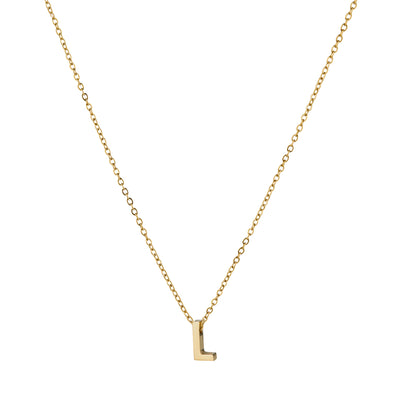 ALPHA CHARM NECKLACES, Waterproof / 18KT Gold Plating
