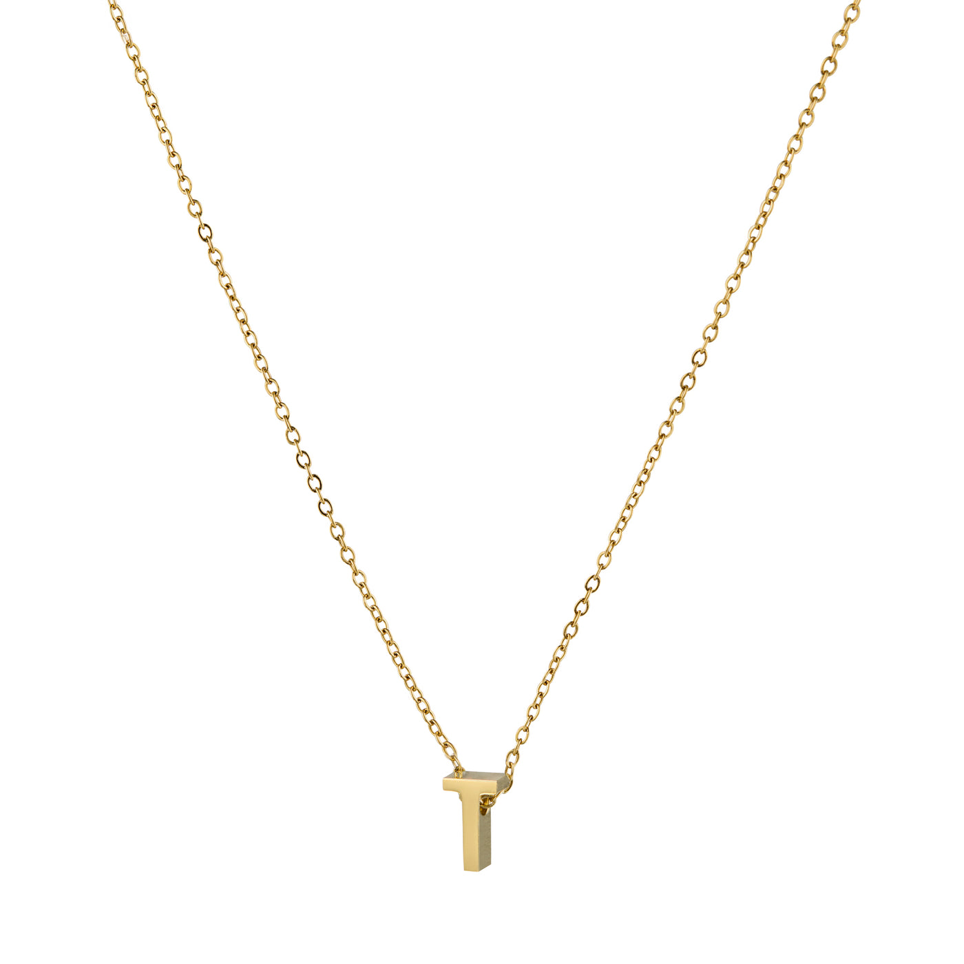 ALPHA CHARM NECKLACES, Waterproof / 18KT Gold Plating