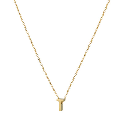ALPHA CHARM NECKLACES, Waterproof / 18KT Gold Plating