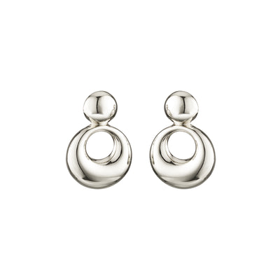 ROTONDO STATEMENT EARRINGS, Sterling Silver Plating