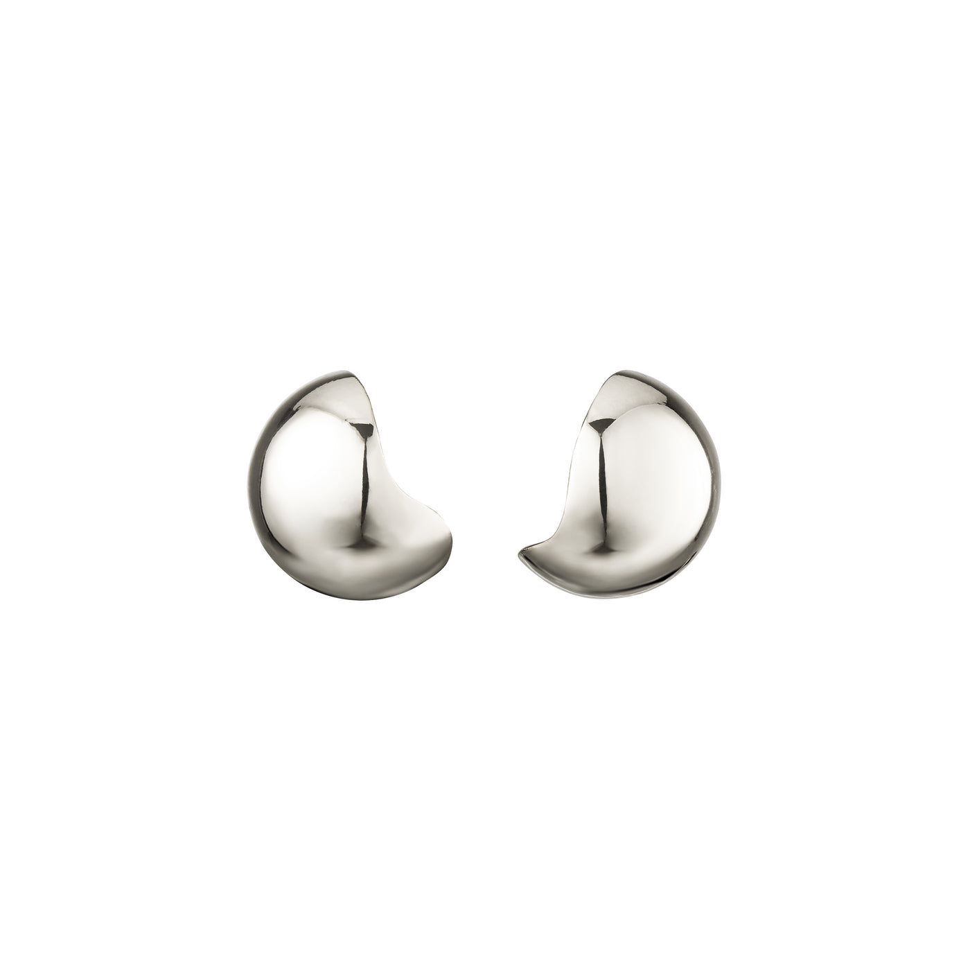 PALLINA GRANDE STUDS, Sterling Silver Plating