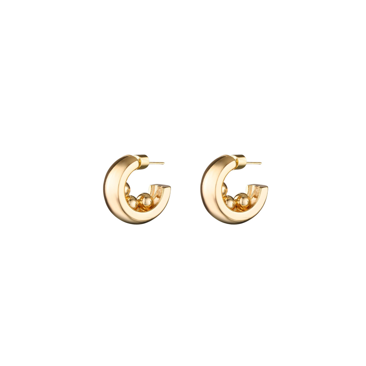 ROMINA HOOPS, 14K Gold Plating