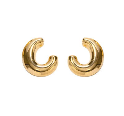EVA HOOPS, Waterproof / 14KT Gold Plating