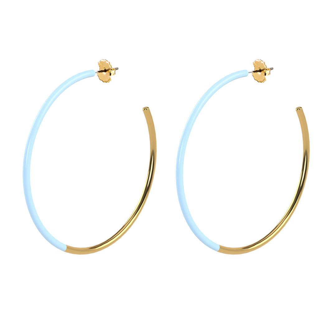 MEZZO EARRINGS, Pale Blue